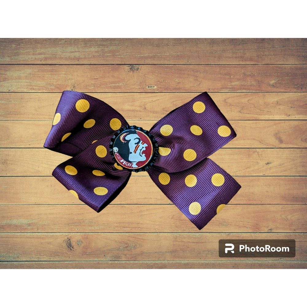 FSU Florida State University Seminoles large hairbow